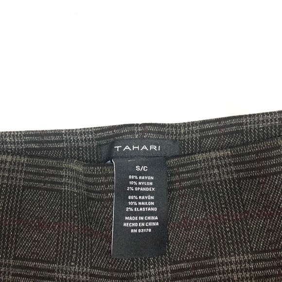 NWT Tahari Window Pane Glen Plaid Leggings - Picture 3 of 5